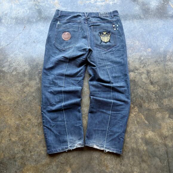 Vintage Baggy Faded Red Ape Essential Skater Jeans - Picture 1 of 6